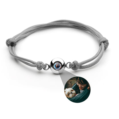 Foto armband met jouw foto - zeemansknoop