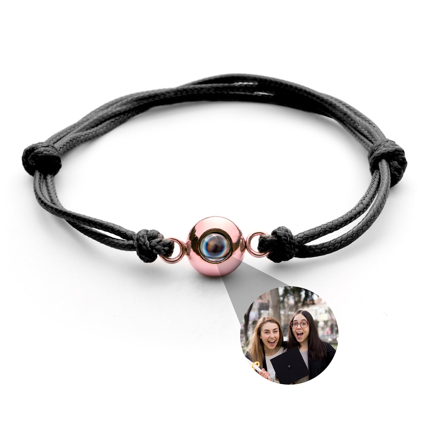 Foto armband met jouw foto - zeemansknoop