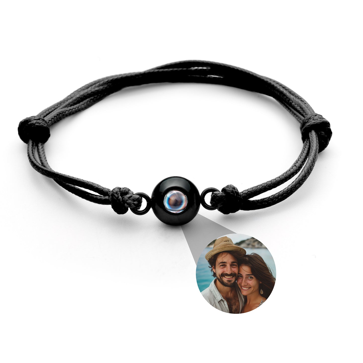 Foto armband met jouw foto - zeemansknoop