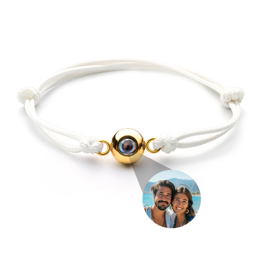 Foto armband met jouw foto - zeemansknoop