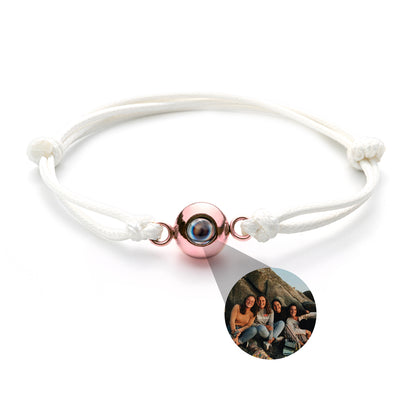 Foto armband met jouw foto - zeemansknoop